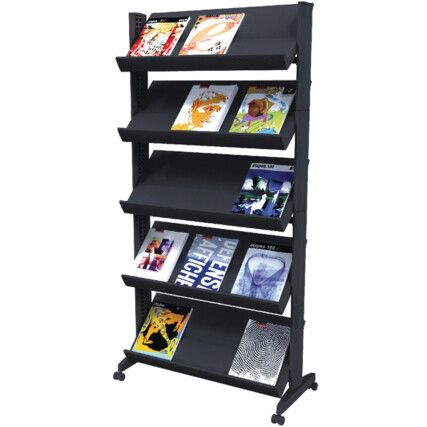 F255N01 WIDE MOBILE LITERATURE DISPLAY STAND