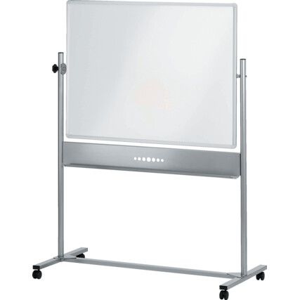 MOBILE WHITEBOARD HORIZONTAL PIVOT 900x1200mm MAGNETIC