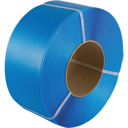 MACHINE STRAPPING POLYPROPYLENE 12 X 0.63mmX 3000mtr BLUE