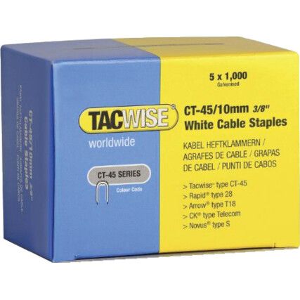 CT45/10mm DP Galvanised Staples - (Box of 5000)