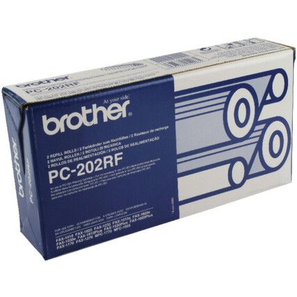 PC202RF THERMAL TRANSFER RIBBON REFILL BLK (PK-2)