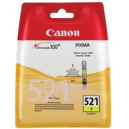 Inkjet Cartridge Yellow CLI-521Y