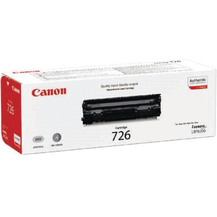 3483B002 LBP6200D TONER CARTRIDGE CRG726 BLK