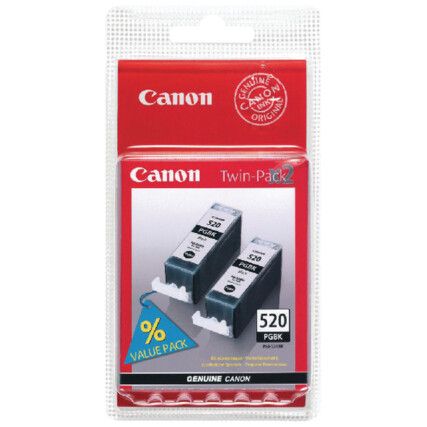 Inkjet Cartridge Black Twin Pack 2932B012 PGI-520