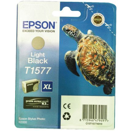 C13T15774010 R3000 INKJET CARTRIDGE LIGHT BLK