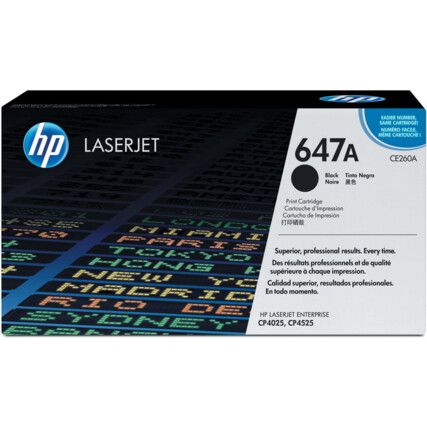 CP4025 HP LASERJET TONER CARTRIDGE BLACK CE260A