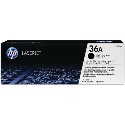 CB436AD 36A LASERJET TONER CARTRIDGES BLK (PK-2)