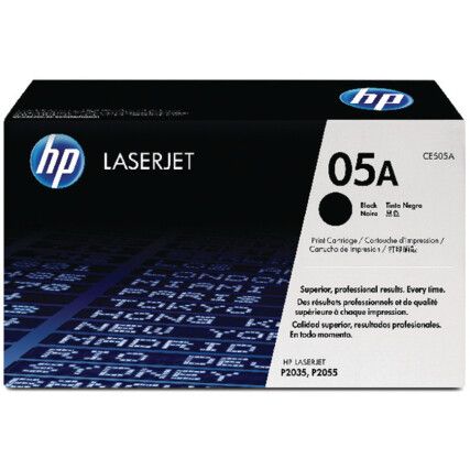 CE505D 05A LASERJET TONER CARTRIDGE BLK (PK-2)