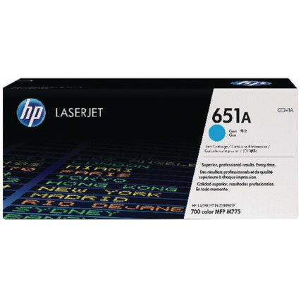 CE341A 651A LASERJET TONER CARTRIDGE 700MFP CYN