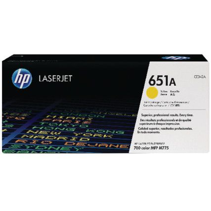 CE342A 651A LASERJET TONER CARTRIDGE 700MFP YLW