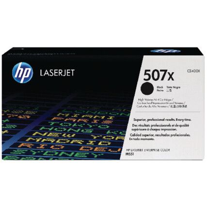 CE400X 507X LASERJET TONER CARTRIDGE HY BLK