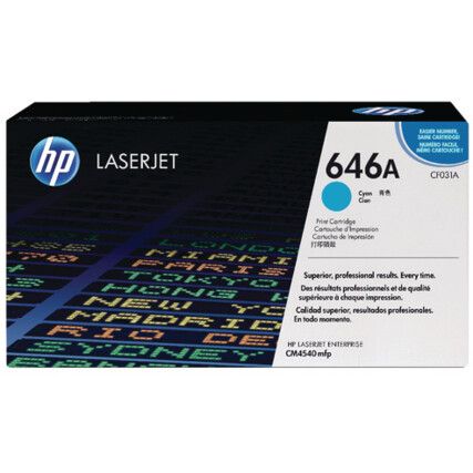 CF031A 646A LASERJET TONER CARTRIDGE CYN