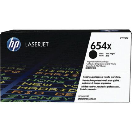 CF330X 654X LASERJET CARTRIDGE 20.5K BLK