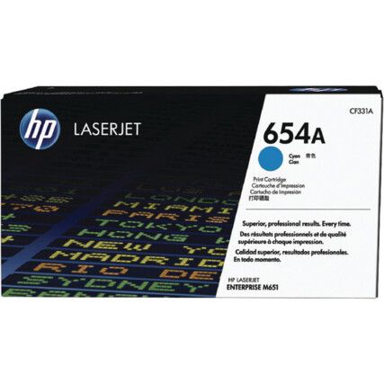 CF331A 654A LASERJET CARTRIDGE 15K CYN