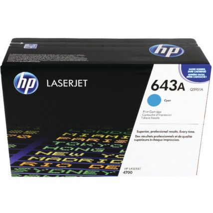 Q5951A 643A LASERJET TONER CARTRIDGE CYN