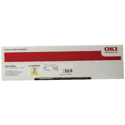 44059105 C810/830 TONER CARTRIDGE YLW