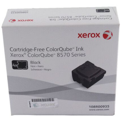 108R00935 COLORQUBE 8570 INK STICK 8.6K BLK (PK-4) 