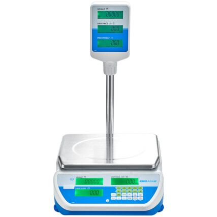 SWZ 3DP PORTABLE RETAIL SCALE WITH PILLAR DISPLAY 3KG CAPACITY