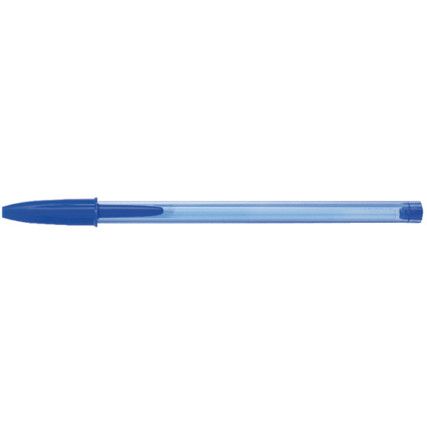 Cristal Soft, Ballpoint Pen, Blue, Non-Retractable, Medium, 0.45mm Line Width, Non-Refillable, 50 Pack