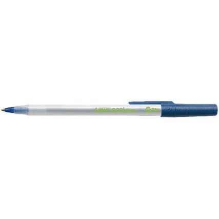 Ecolutions, Ballpoint Pen, Blue, Retractable, Medium, 0.4mm Line Width, Non-Refillable, 60 Pack