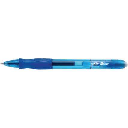 Gelocity, Gel Pen, Blue, Retractable, Medium, 0.4mm Line Width, Non-Refillable, 12 Pack