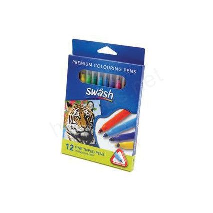 Komfigrip, Handwriting Pen, Blue, Non-Retractable, Medium, Non-Refillable, 300 Pack