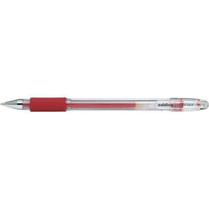 2185 Series, Gel Pen, Red, Fine Tip Size, 0.5mm Line Width, Pack of 10