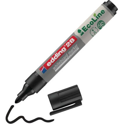 E-28 ECOLINE WHITEBOARD MARKER A5 BLACK (PK-10)