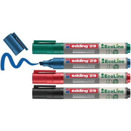 E-29/4 S ECOLINE WHITEBOARD MARKER A5 ASSORTED (PK-4)