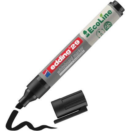 E-29 ECOLINE WHITEBOARD MARKER A5 BLACK (PK-10)