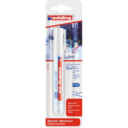 E-95/1 BL GLASS MARKER WHITE (PK-10)