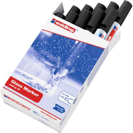 E-95 GLASS MARKER BLACK (PK-10)