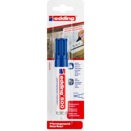 E-500/1 BL PROF PERMANENT MARKER BLUE