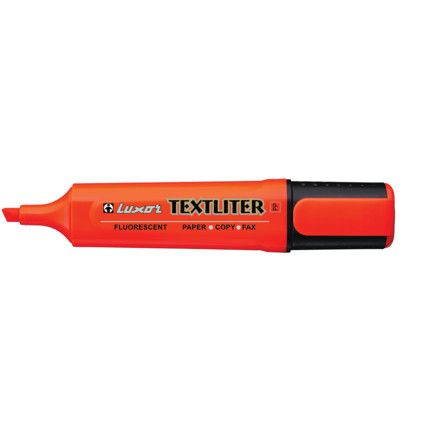 Textliter , Highlighter , Orange , 1.0 - 4.5mm , Chisel , 10 Pack