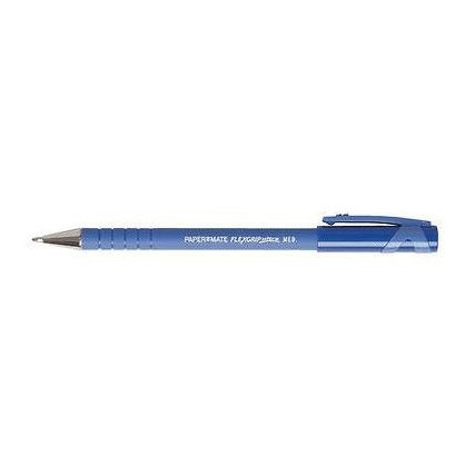 Flexgrip Ultra, Ballpoint Pen, Blue, Non-Retractable, Medium, 0.7mm Line Width, Non-Refillable, 12 Pack