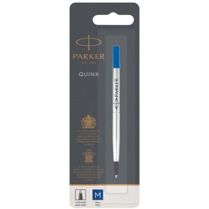 Quink, Rollerball Refill Pen, Black, Refill, Medium, Refill Core, 1 Pack