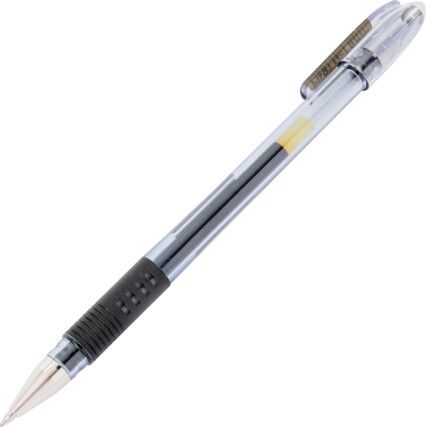 G-1 Grip, Gel Pen, Black, Non-Retractable, Medium, 1mm Line Width, Non-Refillable, 12 Pack