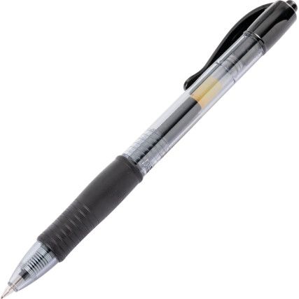 G-2 Series, Gel Pen, Black, Fine Tip Size, 0.39mm Line Width, Pack of 12