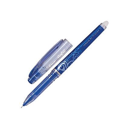 Frixion Ball, Rollerball, Blue, Fine, 0.5mm, Refillable, 12 Pack