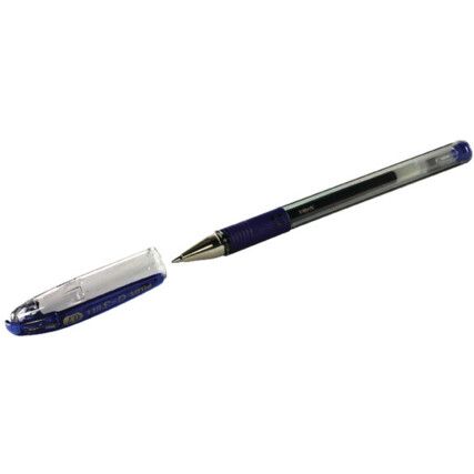 G-3, Gel Pen, Blue, Non-Retractable, Fine, 0.4mm Line Width, Non-Refillable, 12 Pack