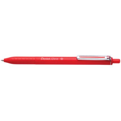 iZee BX470, Ballpoint Pen, Red, Non-Retractable, Broad, 0.5mm Line Width, Cartridge, 12 Pack