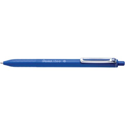 iZee BX470, Ballpoint Pen, Blue, Non-Retractable, Broad, 0.5mm Line Width, Cartridge, 12 Pack