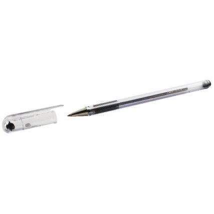 Superb Series, Ballpoint Pen, Black, Medium Tip Size, 0.5mm Line Width, Pack of 12