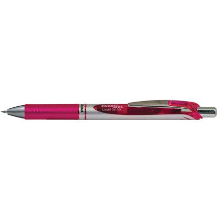 EnerGel XM BL77 Series, Rollerball Pen, Pink, Fine Tip Size, 0.35mm Line Width, Pack of 12