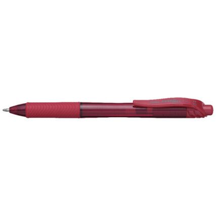 EnerGel-X BL110, Rollerball Pen, Red, Non-Retractable, Medium, 0.5mm Line Width, Non-Refillable, 12 Pack