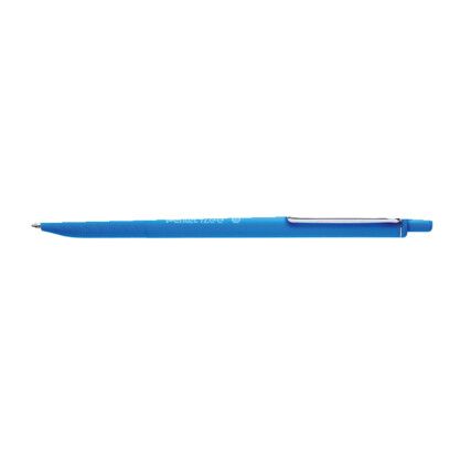 iZee BX460, Ballpoint Pen, Sky Blue, Retractable, Broad, 0.5mmmm Line Width, Cartridge, 12 Pack