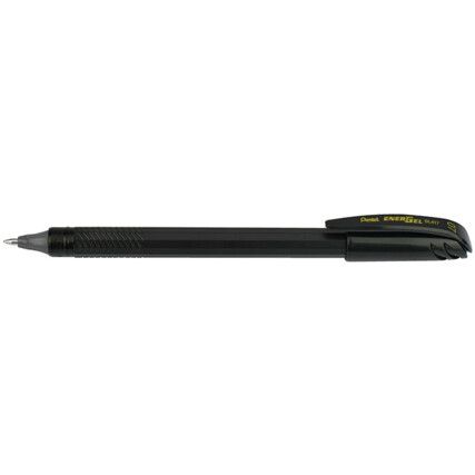 EnerGel Eco Series, Rollerball Pen, Black, Medium Tip Size, 0.35mm Line Width, Pack of 12