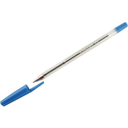 Ballpoint Pen, Blue, Non-Retractable, Medium, 0.7mm Line Width, Non-Refillable, 50 Pack