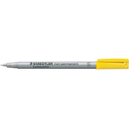 311 Lumocolor Series, OHP Marker, Yellow, Fine Tip Size, Bullet Nib, Pack of 10