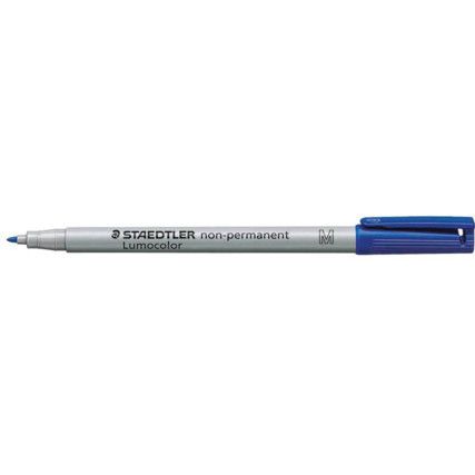 315 Lumocolor, OHP Marker Pen, Blue, Medium, Bullet, Non-Retractable, 10 Pack